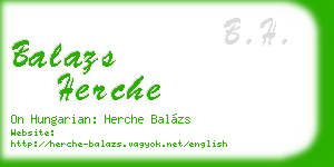 balazs herche business card